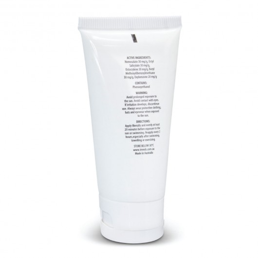 SPF 50+ Sunscreen 50mL Tube Back